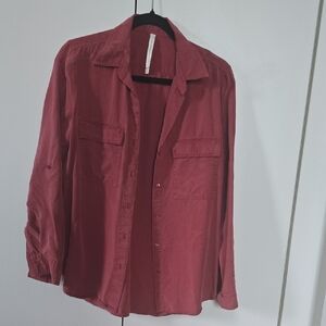 Red Button-Up Shirt